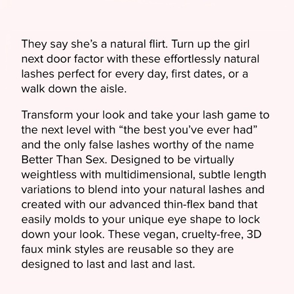 TOO FACED *Bundle* 2 Sets Better Than Sex Faux Mink Falsie Lashes NATURA… - Picture 14 of 14